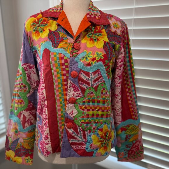 Madison Studio Quilted/Embroidered Jacket S - Picture 5 of 14